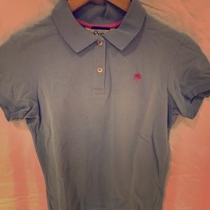 Lilly Pulitzer Light Blue Polo Small